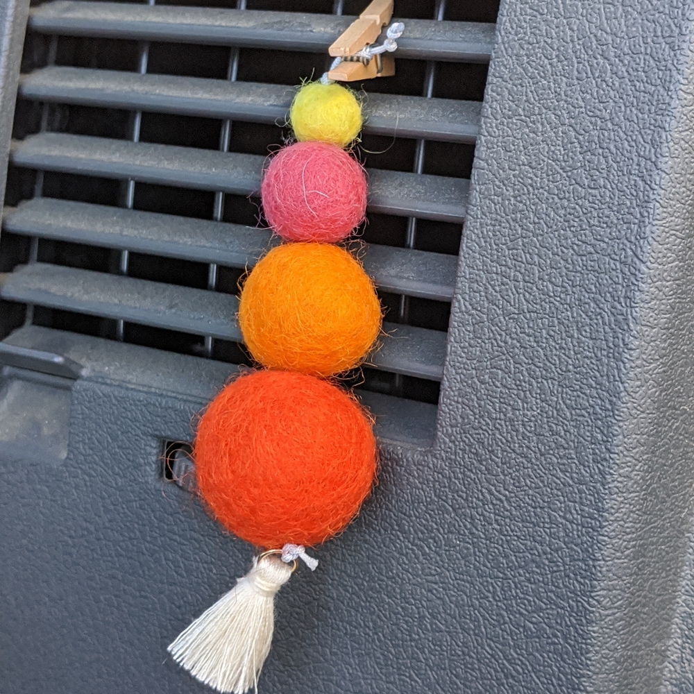 Felted wool ball essentials oil diffuser